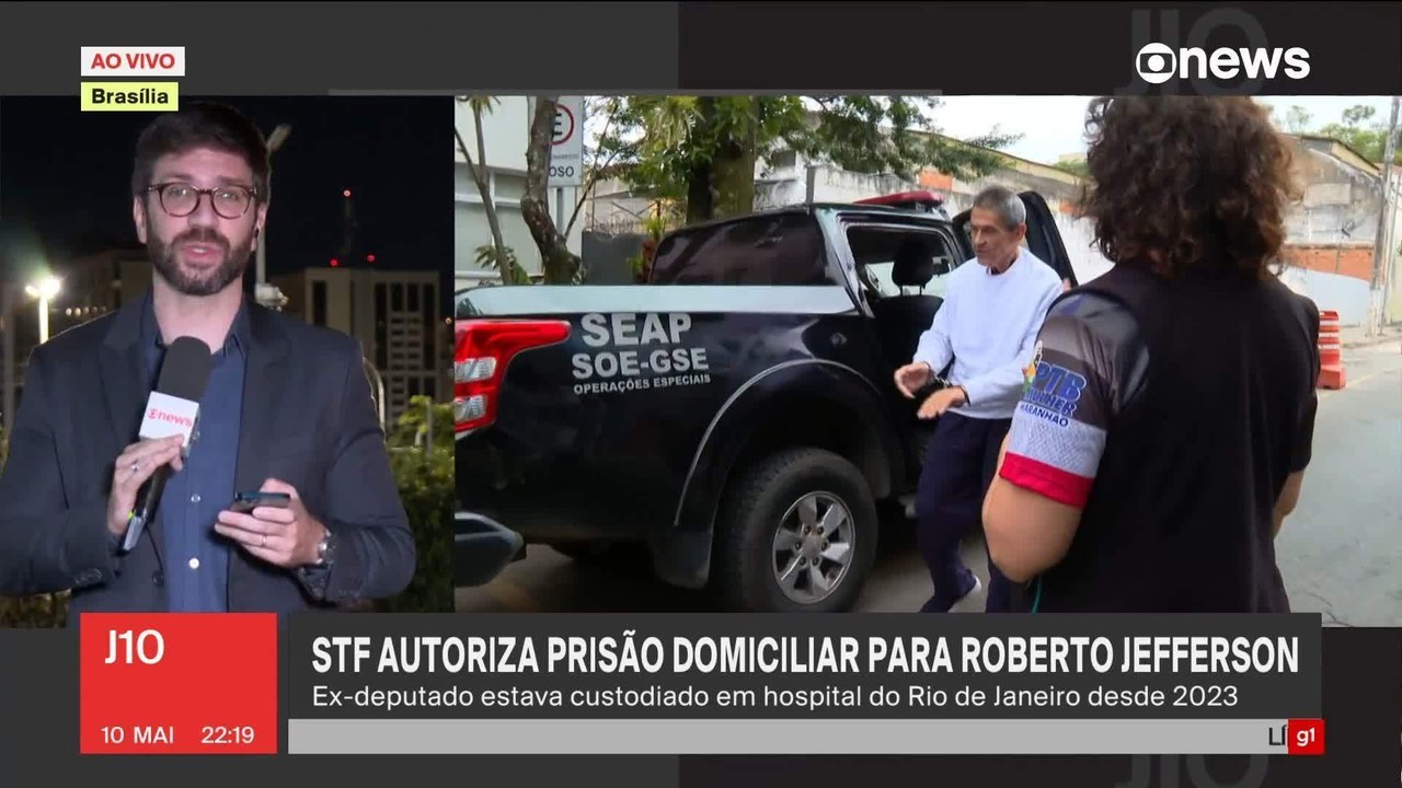Moraes concede prisão domiciliar humanitária a Roberto Jefferson