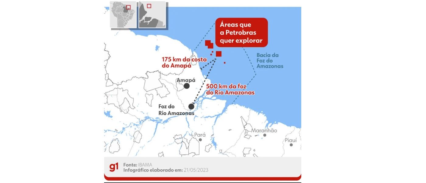 Ibama avança uma etapa no processo para exploração de petróleo na Bacia da Foz do Amazonas